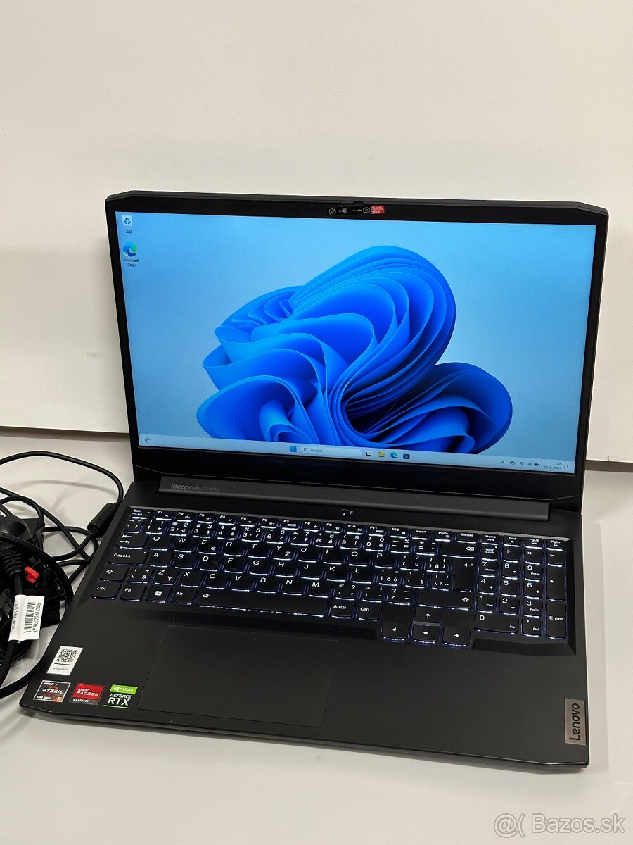 Lenovo IdeaPad Gaming 3 Amd Ryzen, RTX 2050, SSD, 16gb ram