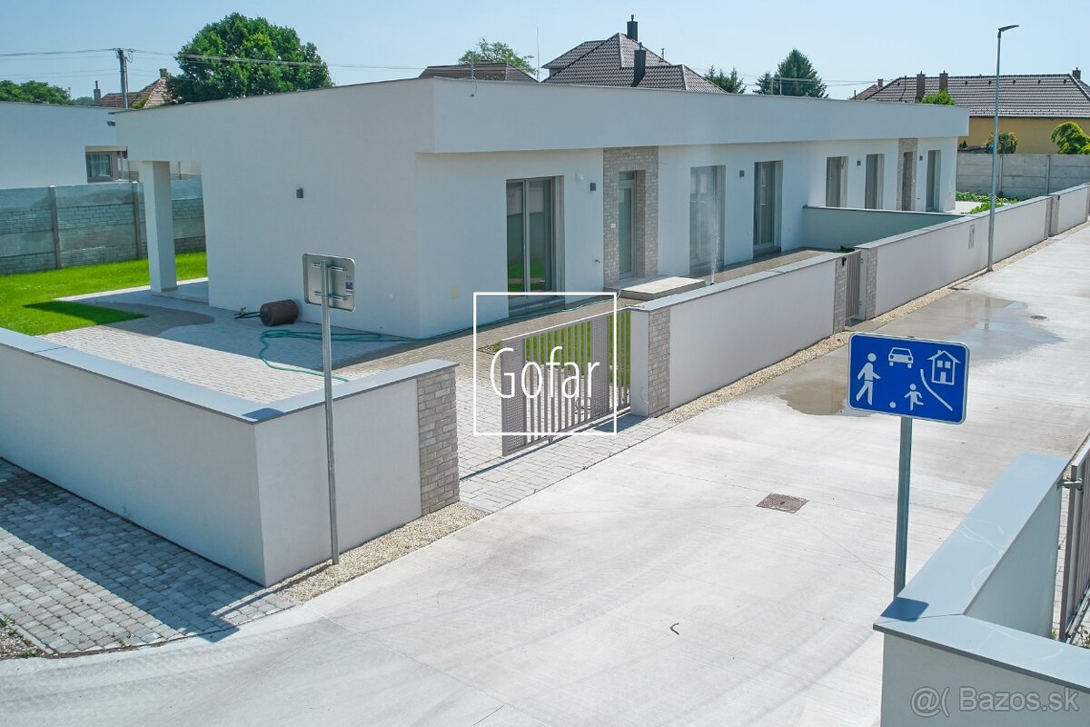 Skolaudovaný nový 4i RD+záhrada+parking, Jelka, Galanta