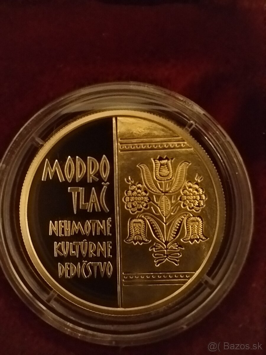 100€ Modrotlač