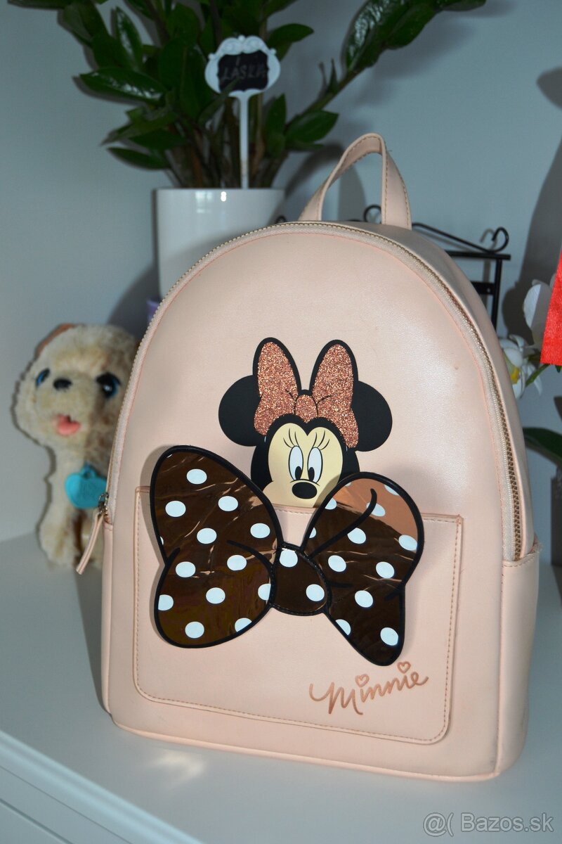Minnie - batoh detský ružový 30 cm