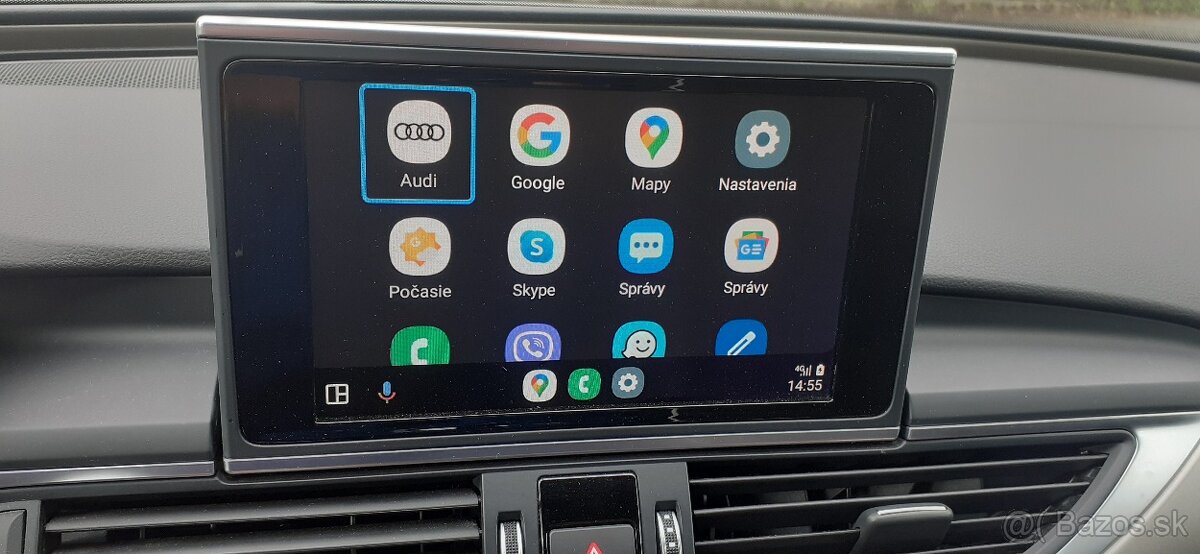 Carplay, android auto, obraz za jazdy