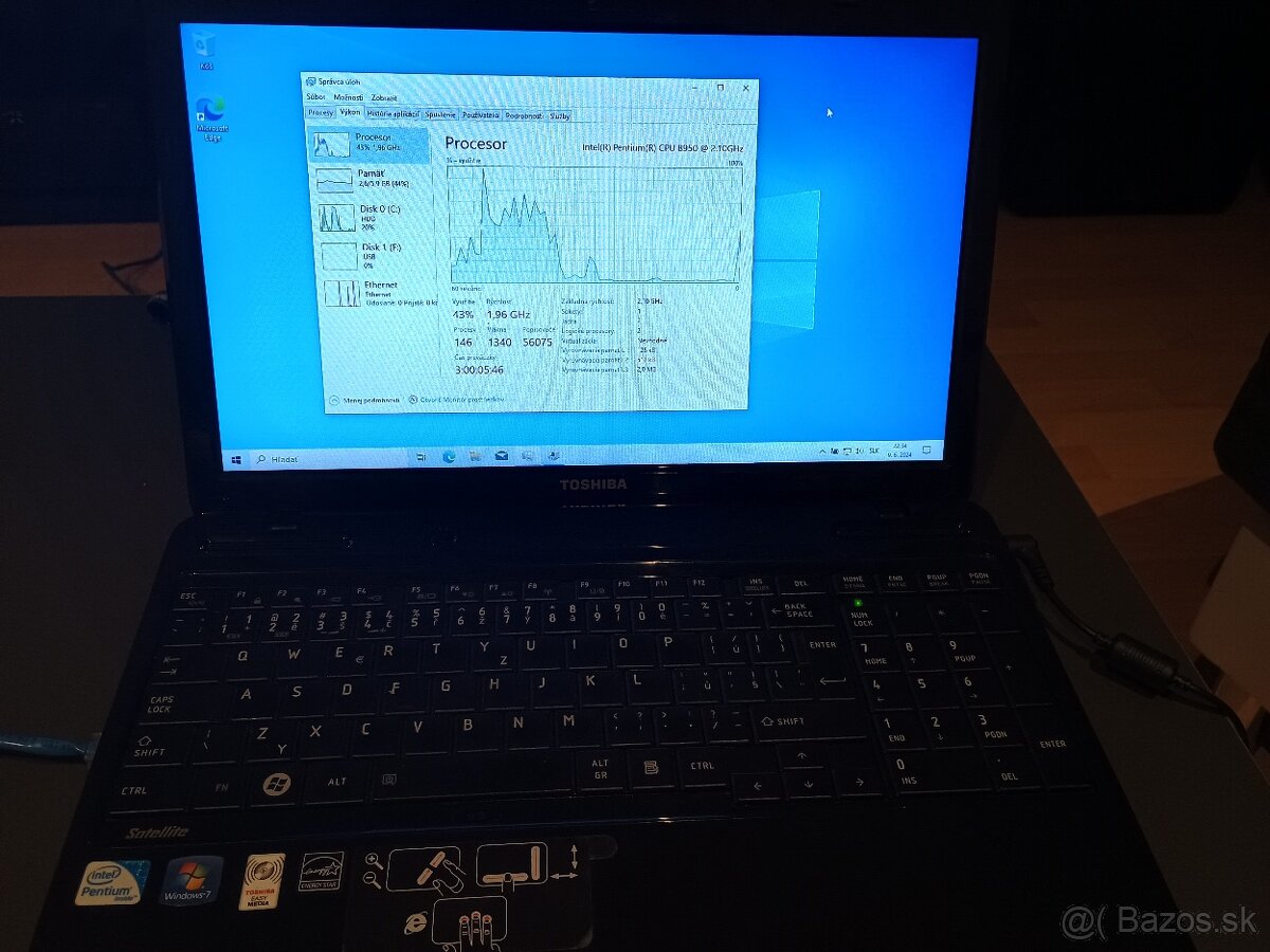 notebook Toshiba Satellite L750