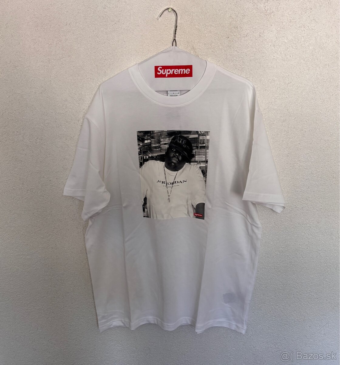 Supreme x Jordan White Biggie Tee