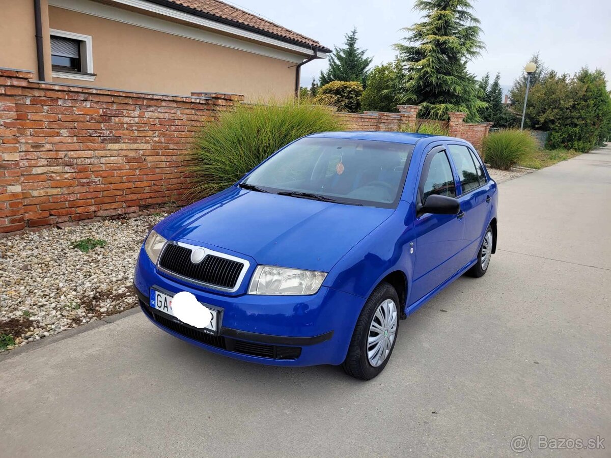 Predam škoda fabia 1.4 mpi benzín kw 44 r.v 2003