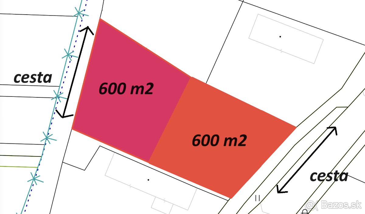 Predaj stavebných pozemkov 600 m2, blízko KE, K. Lipovec