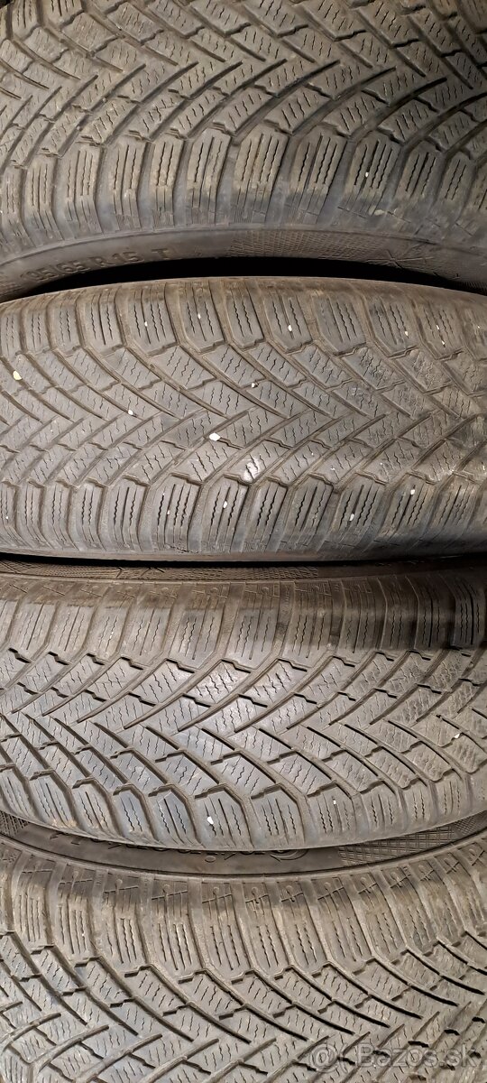 Predám 4ks jazdené zimné 195/65r15-91T Continental