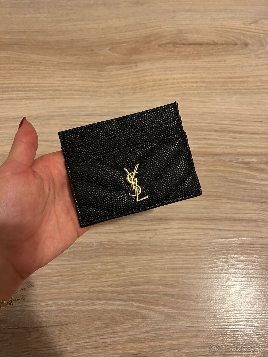 Yves Saint Laurent cardholder /peňaženka - čierny (YSL2)