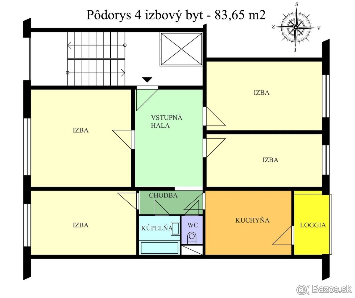 REZERVOVANE 4 izbový byt Banská Bystrica, Sásová, Javornícka