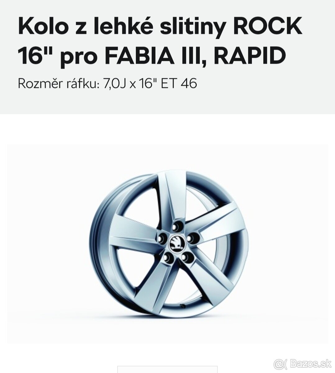 alu  kolesá   ŠKODA    7Jx16