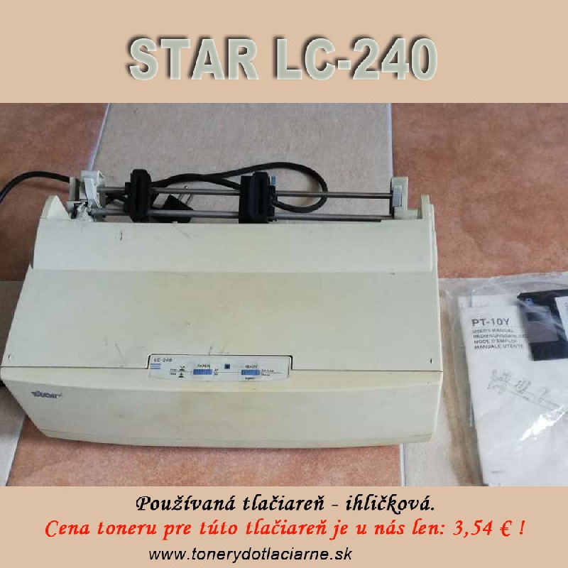 Predám ihličkovú tlačiareň Star LC-240