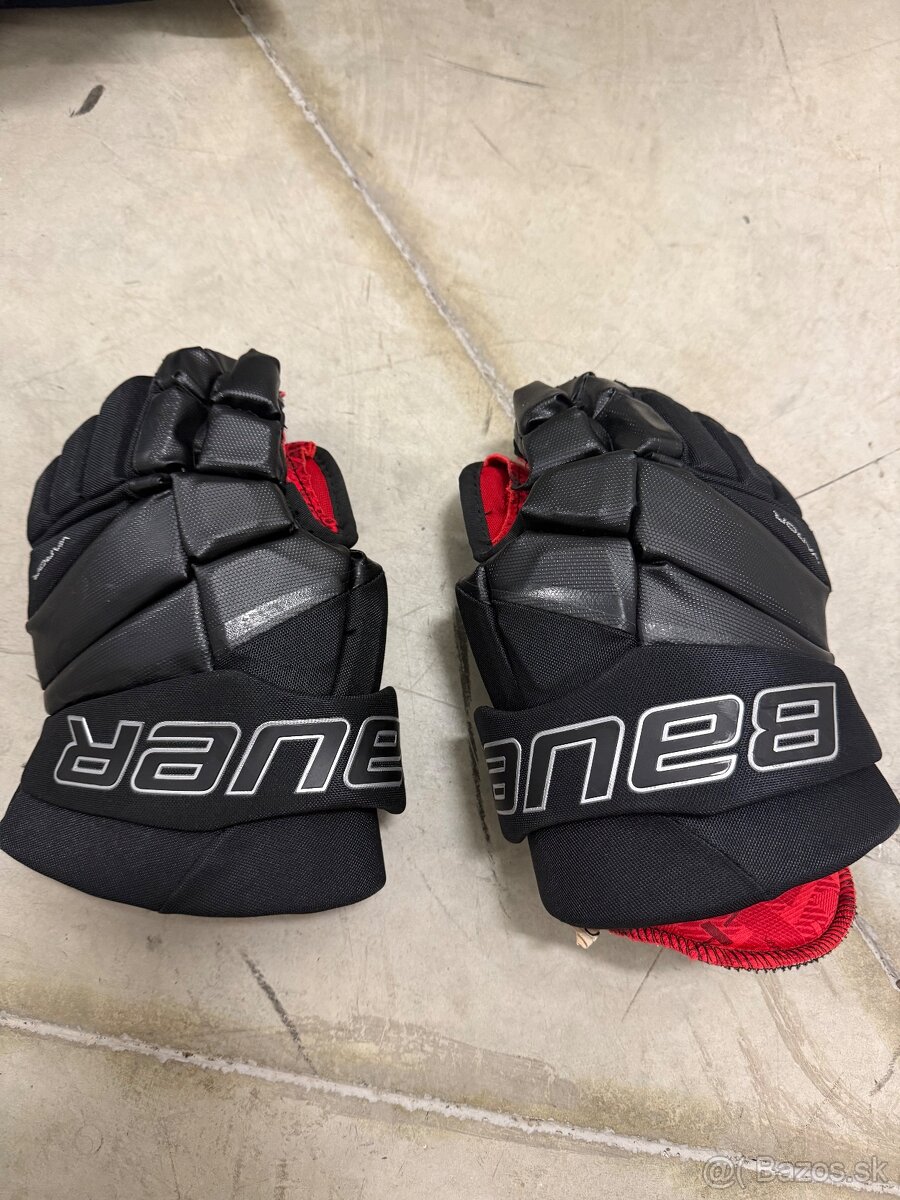 Hokejové rukavice Bauer Vapor 3X Black Intermediate 13 palco