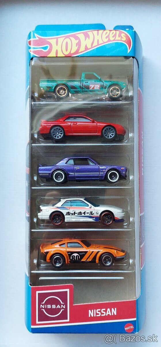 Nissan 5 Pack Hotwheels Nissan Skyline R32 GTR Silvia S13