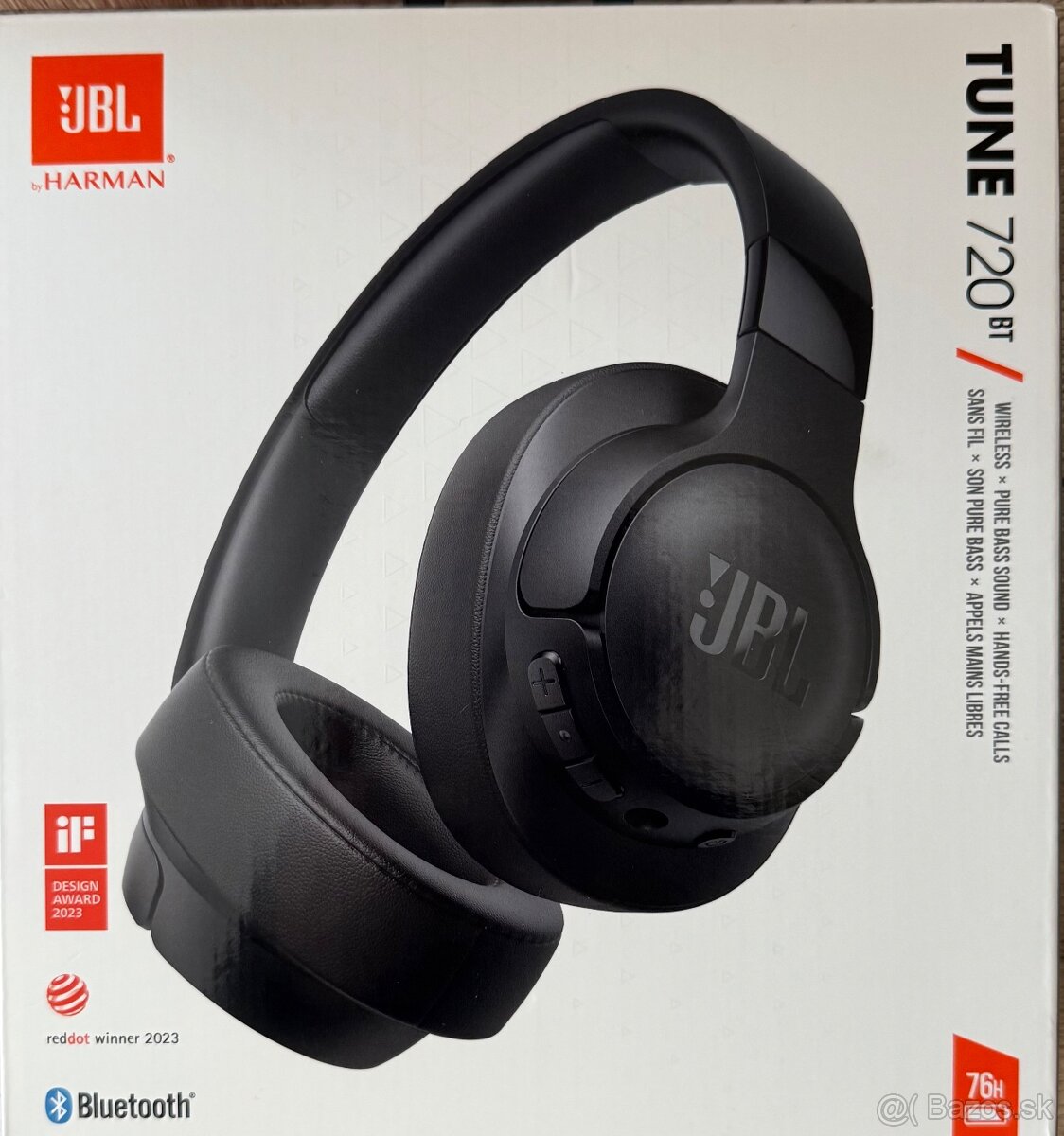 Predám nové bezdrôtové slúchadlá JBL TUNE720BT