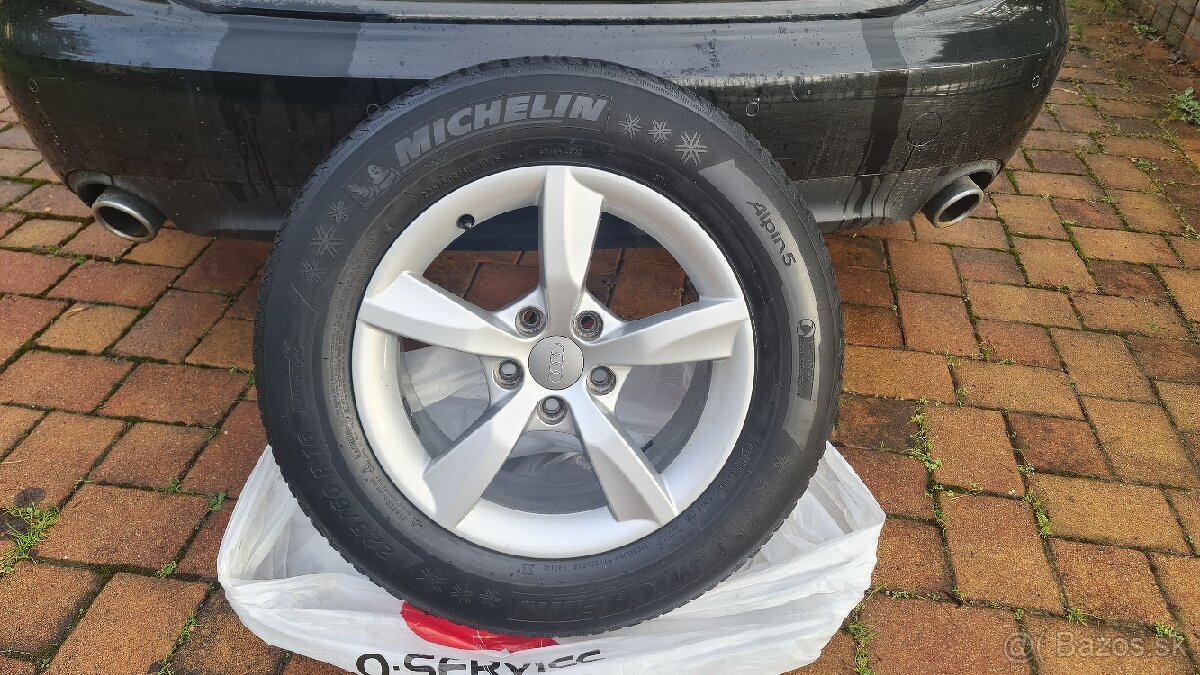 16" Hlinikove disky sada 4ks 5x112 Audi s pneu 225/65 R16