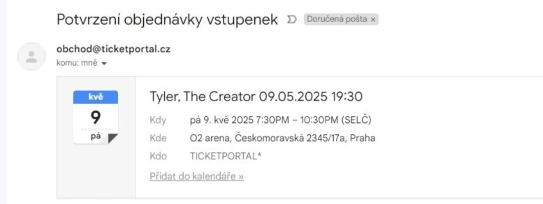 Tyler The Creator 1.6.2025 Praha