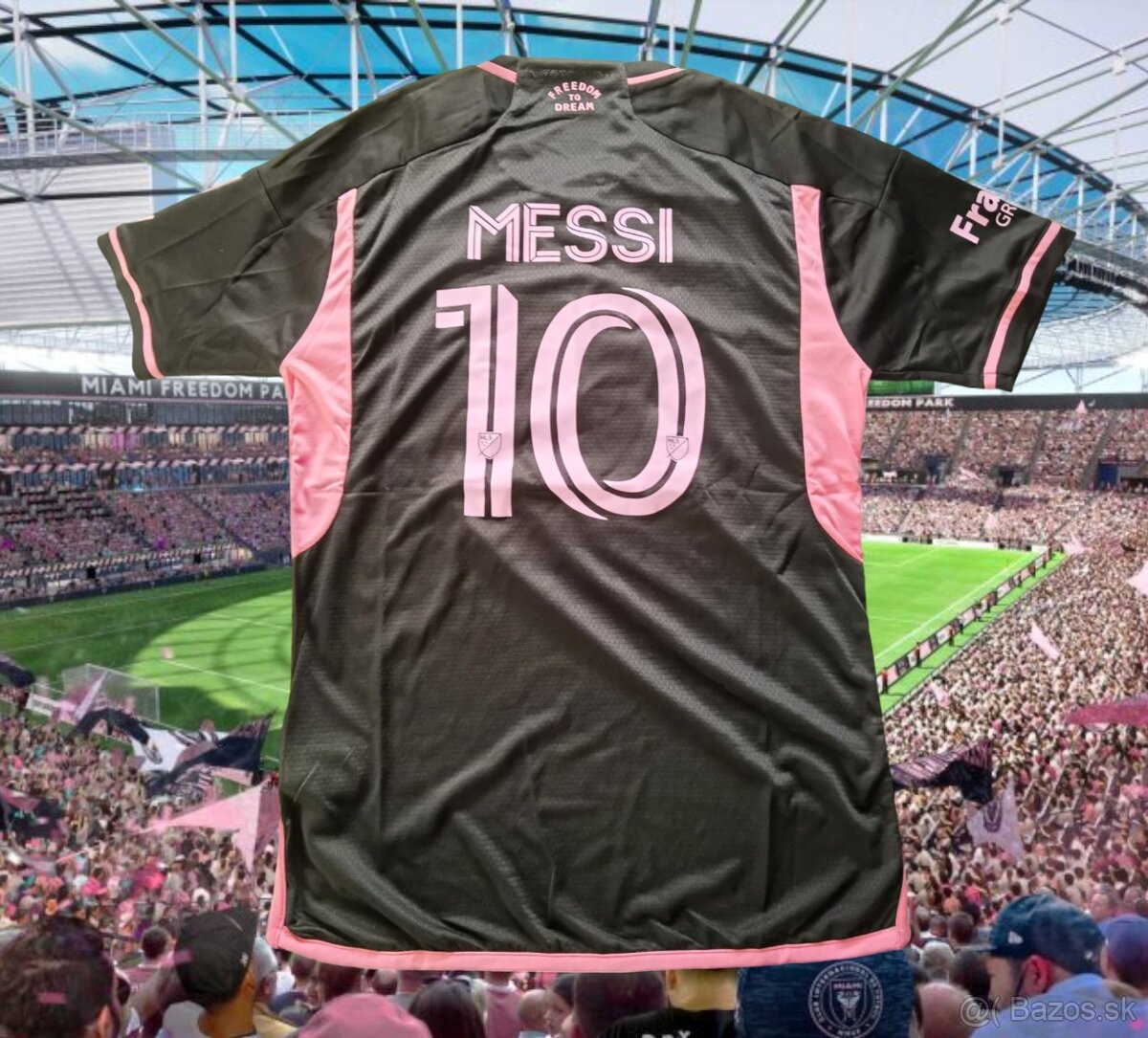 čierny dres INTER MIAMI CF 24/25 MESSI hráčska verzia