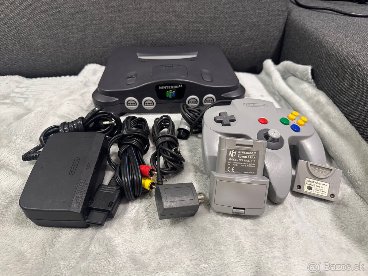 Nintendo n64 + 5 hier ( super mario , …..)