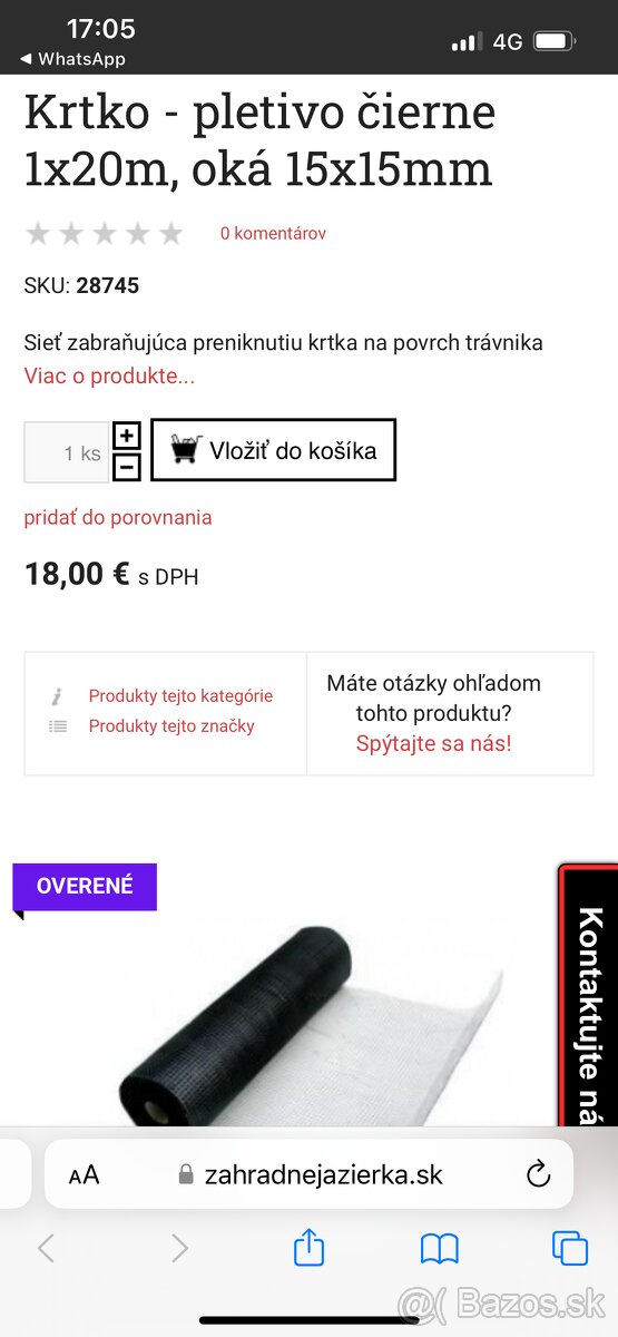 Sieťka proti krtkom