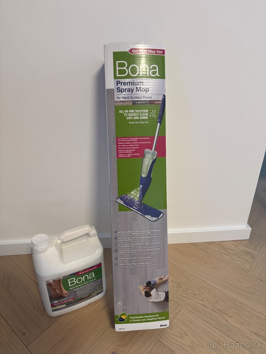 Bona premium spray mop + 4l čistič na laminátové podlahy