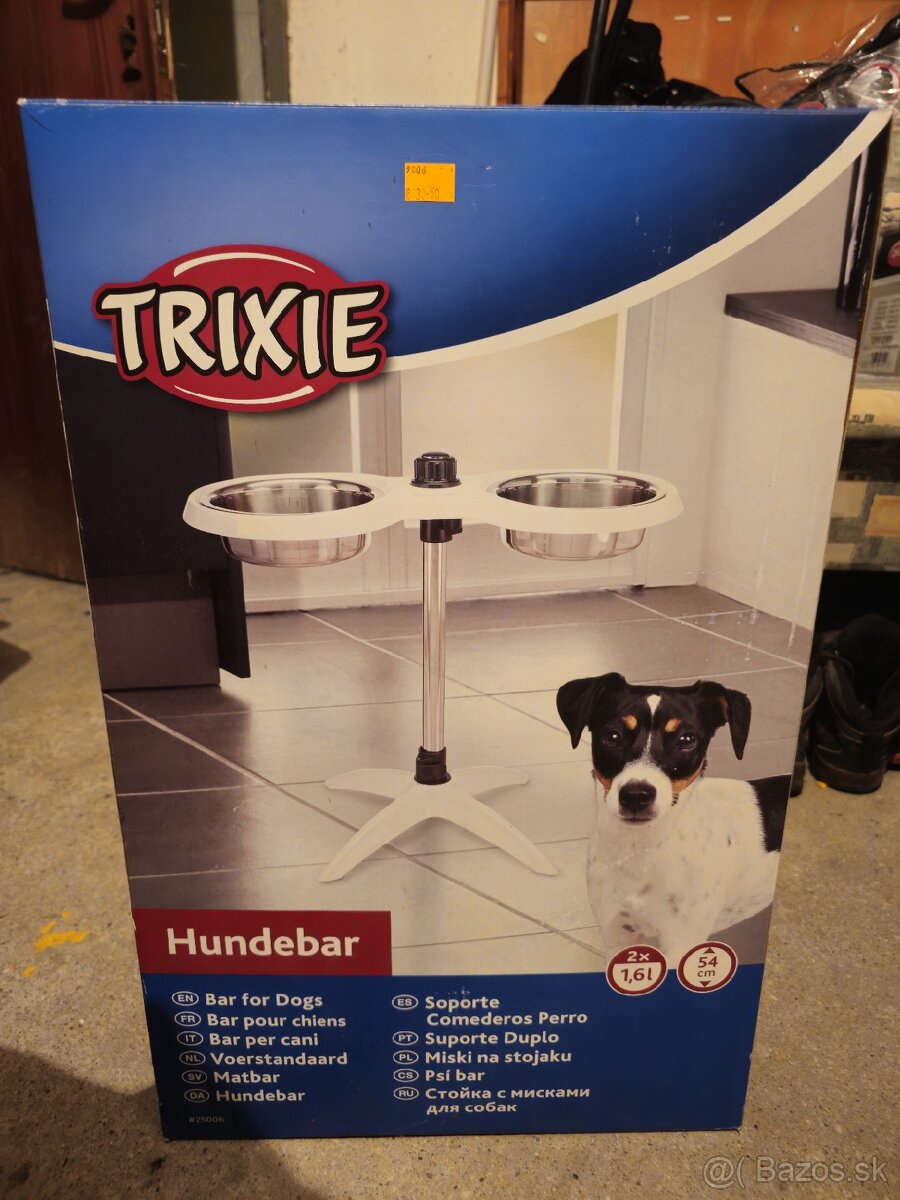 TRIXIE Hundebar výškovo nastaviteľný stojan s miskami