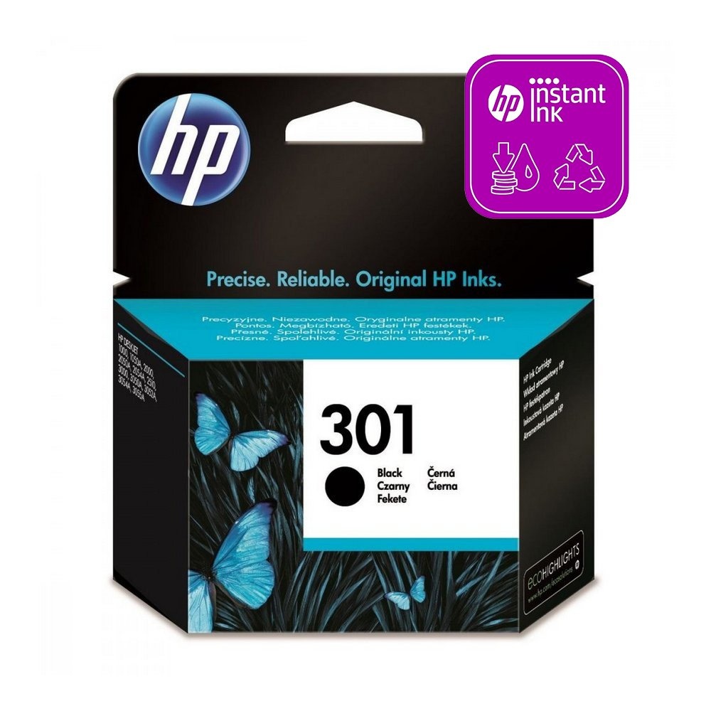 HP 301 BLACK - atramentová farba do tlačiarne