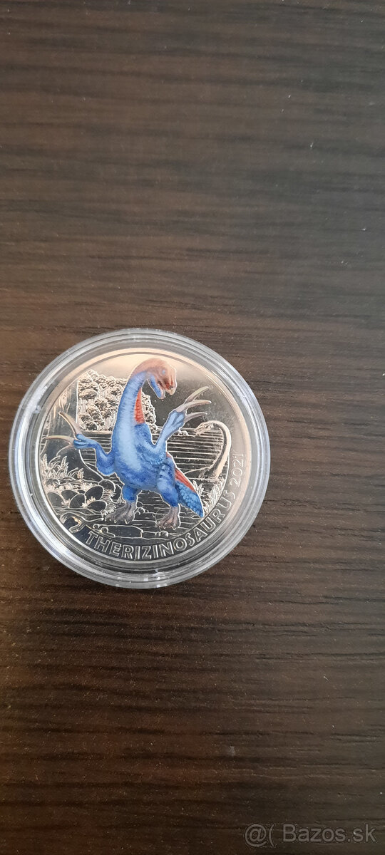 Predám 2 rakúske mince zo série Dinosaury