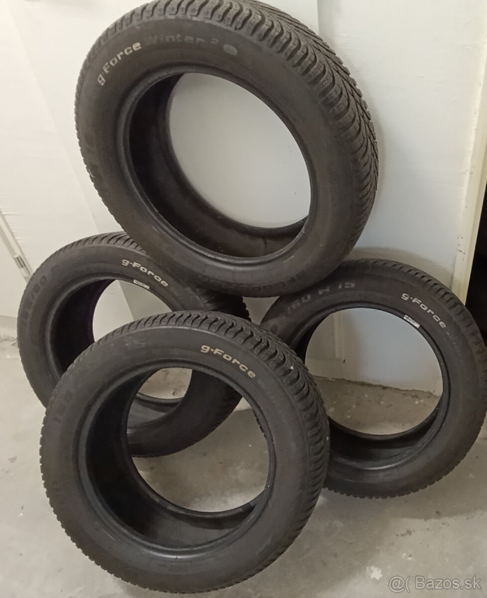 Predám sadu 4ks Zimné Pneu 185/60 R15 BFGOODRICH G-FORCE