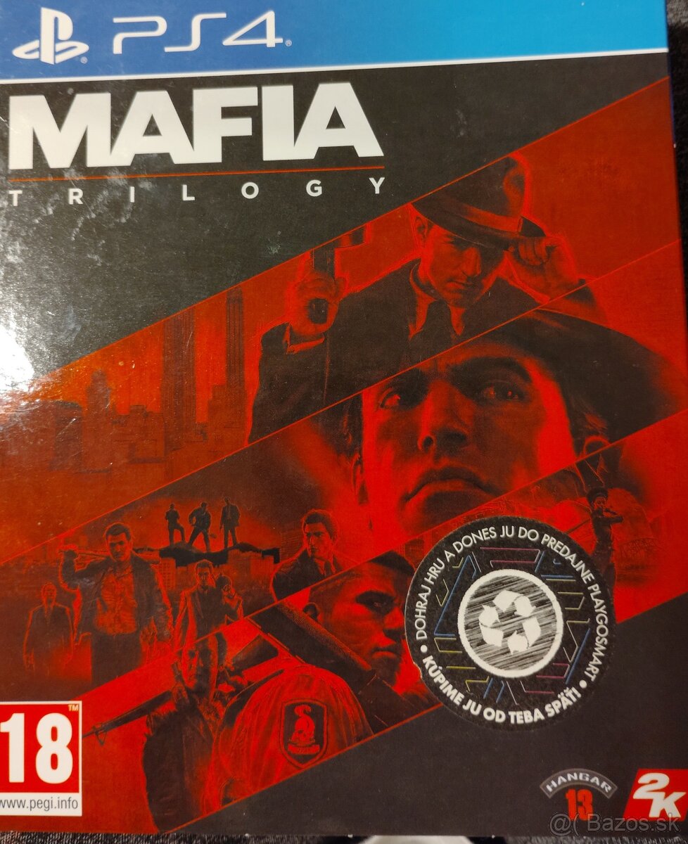 Predám hru na PS4 MAFIA trilogy