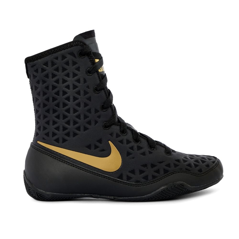 Nike KO Boxing Boots - Black Gold