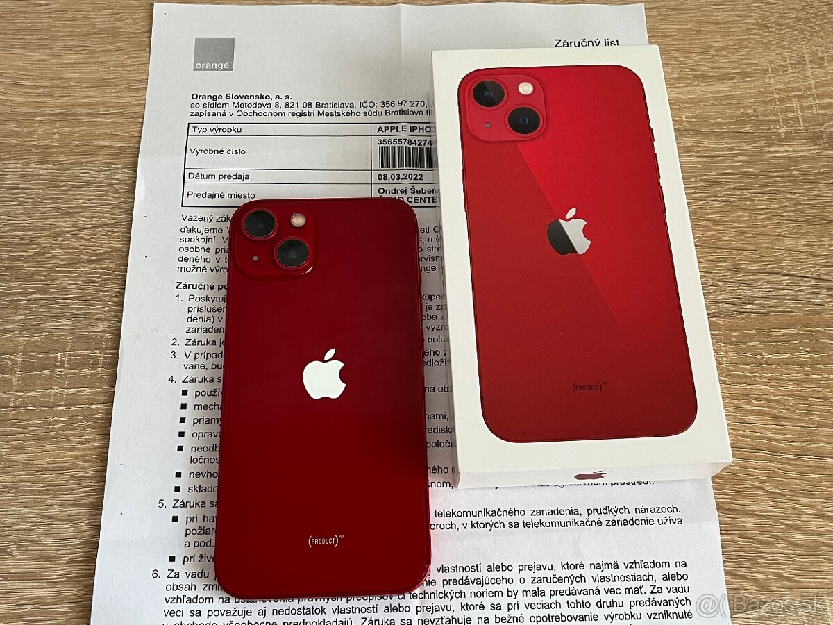 iPhone 13 128GB Product Red