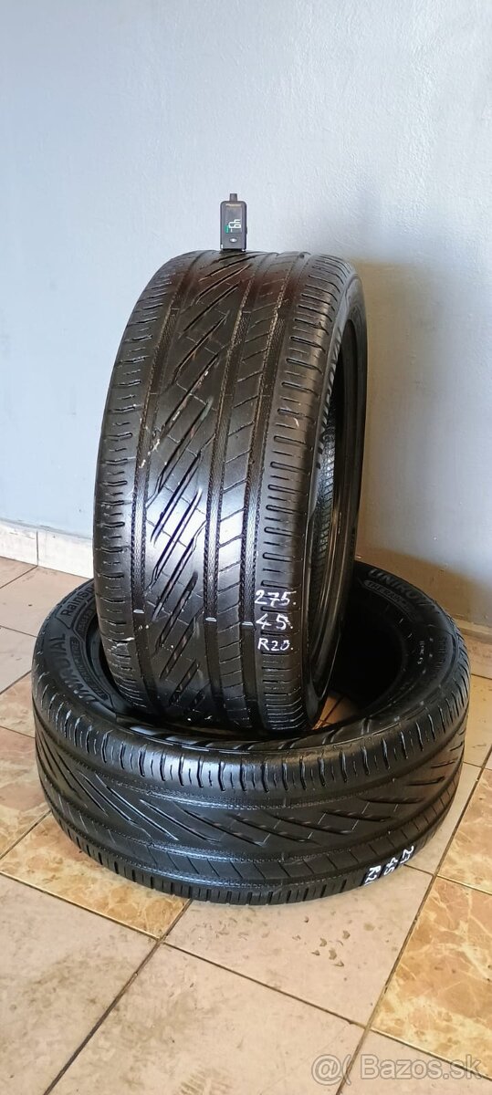 4. Pneumatiky letne 2ks Uniroyal 275/45 r20