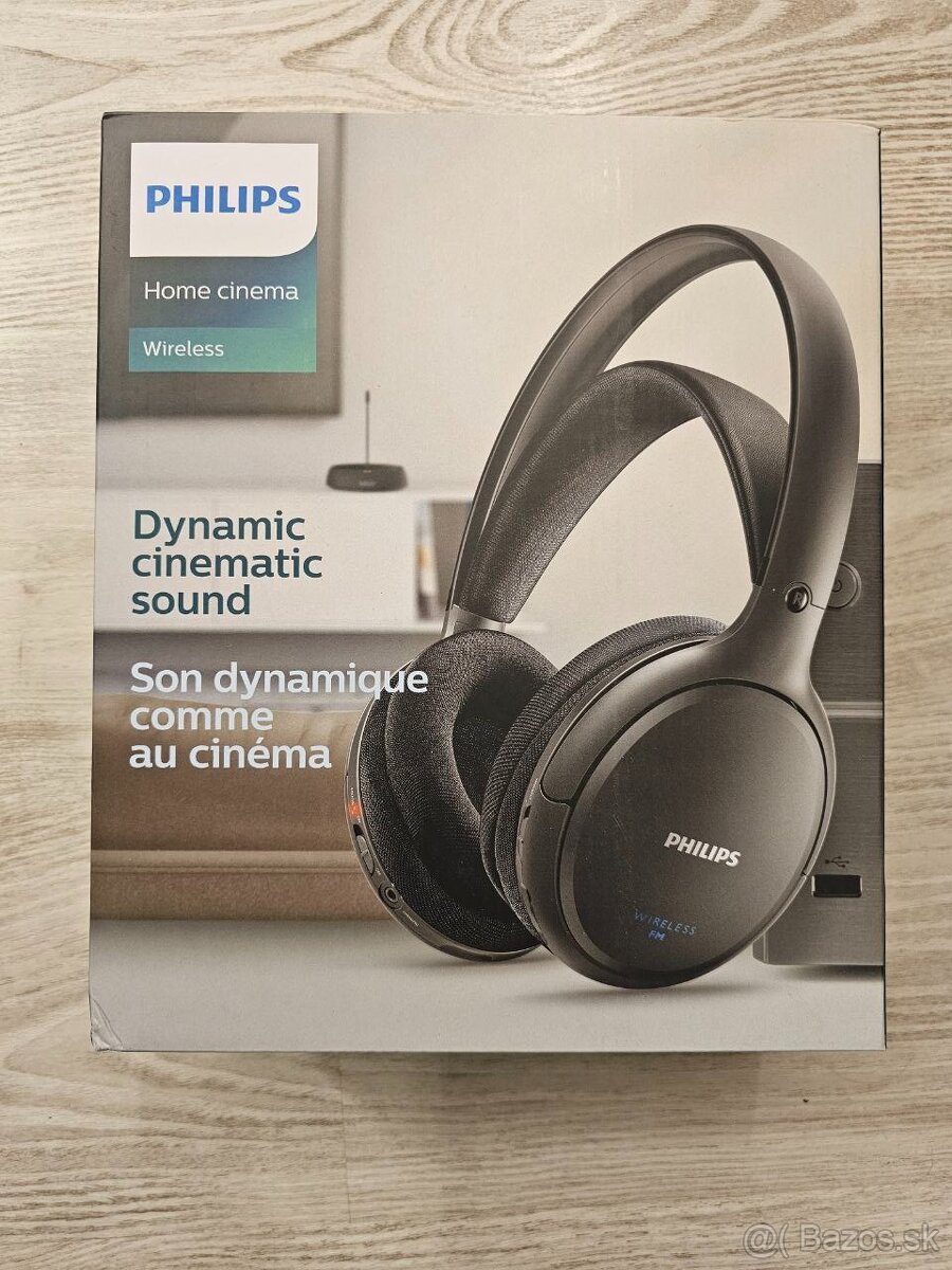 Philips SHC5200 HiFi Wireless - FM slúchadlá čierné - nové