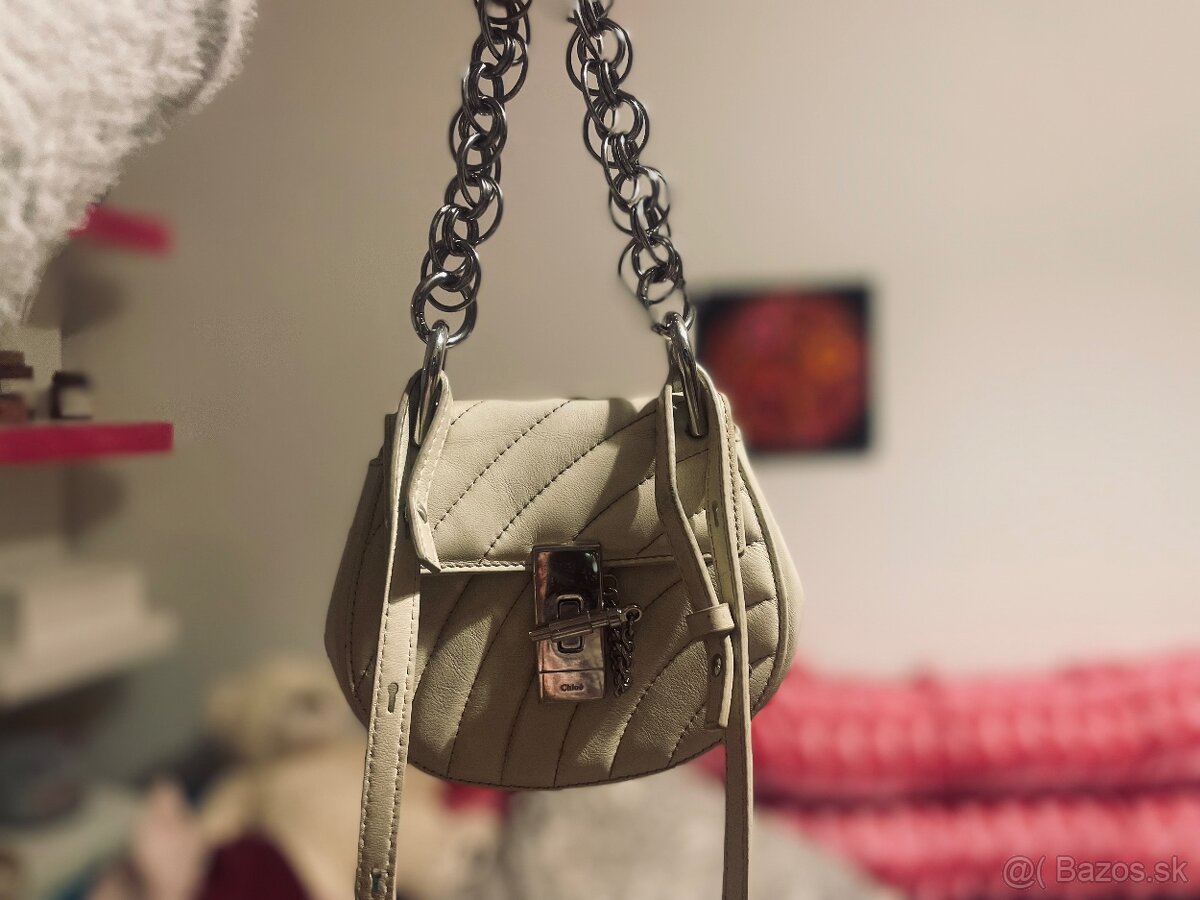 Chloé Handbag Drew Leather Plain Bag