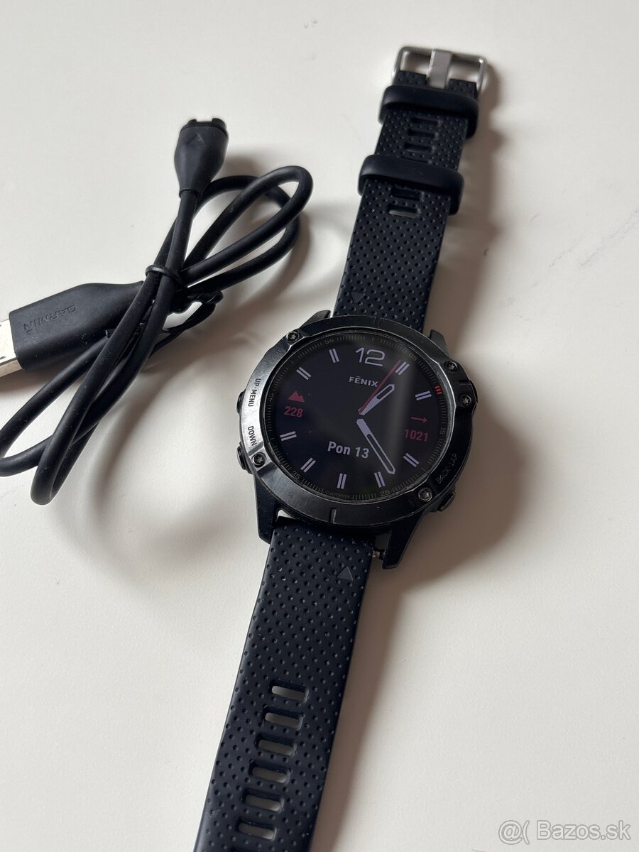 Garmin Fénix 6 Sapphire 48mm čiernej farby