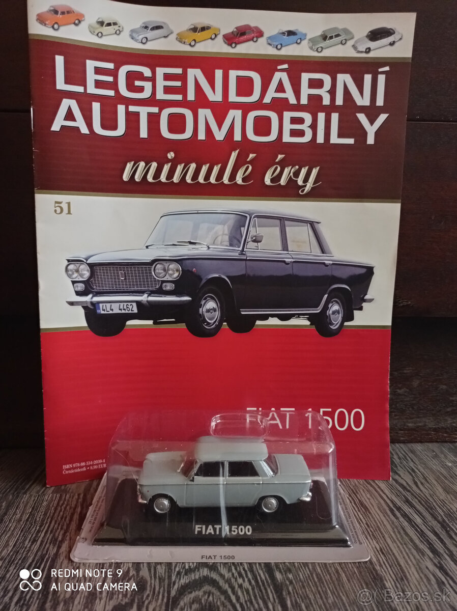 3x Legendarne automobily 1:43 Fiat 1500 Fiat 130 Fiat 132