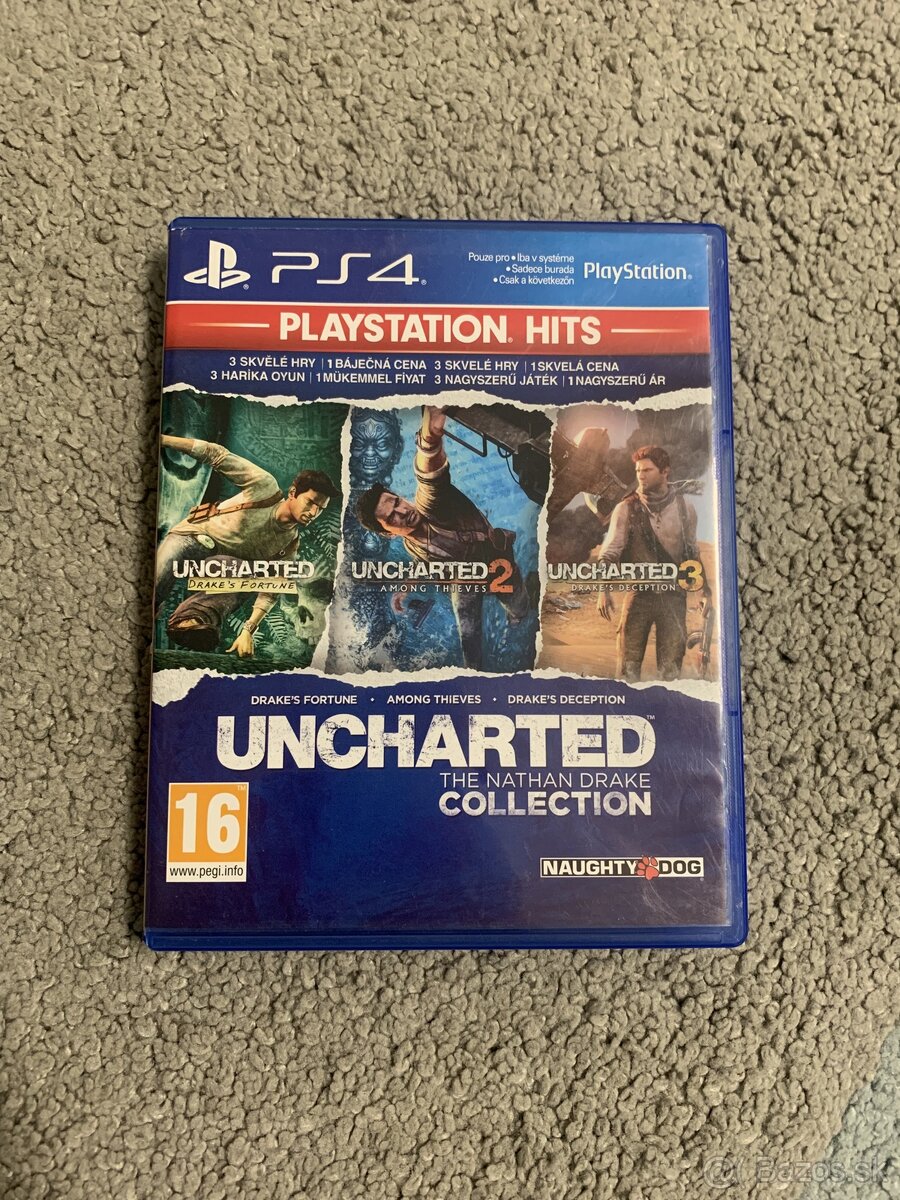 UNCHARTED I,II,III COLECTION ‼️AKO NOVÁ‼️