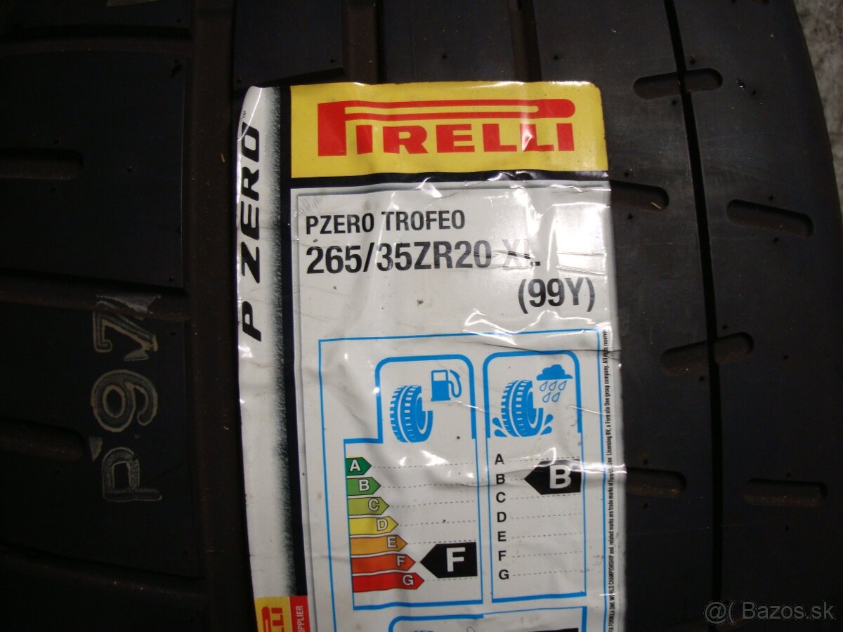 265/35ZR 20,Pirelli Pzero letné 2kusy.