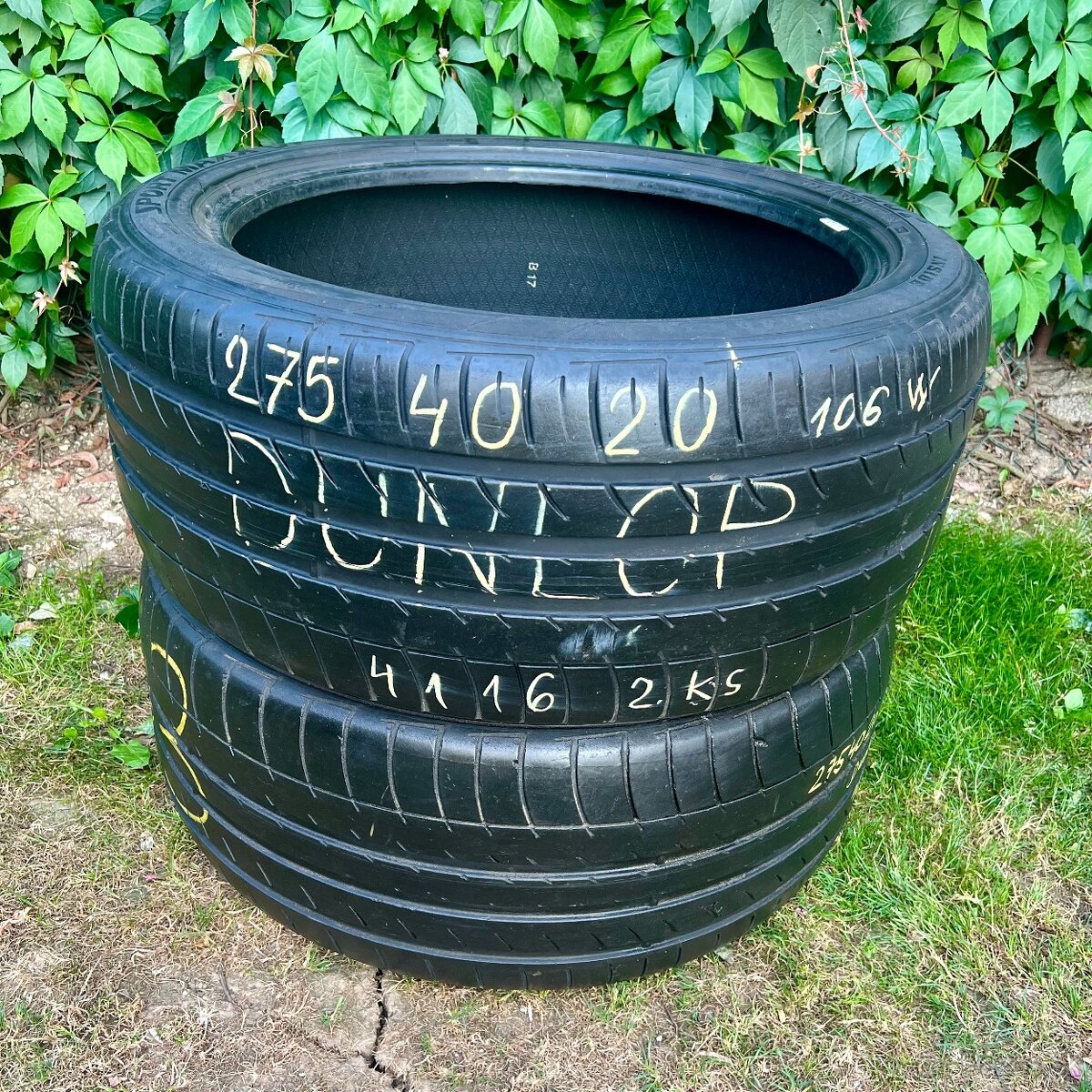 275/40r20 letné DUNLOP 106W; RNF