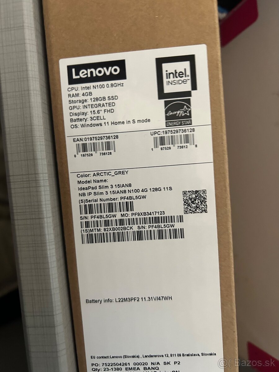 Lenovo NTB nový