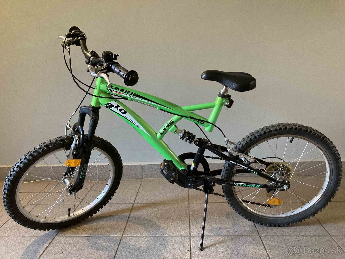 Celoodpružený detský bicykel DHS 2042 20"