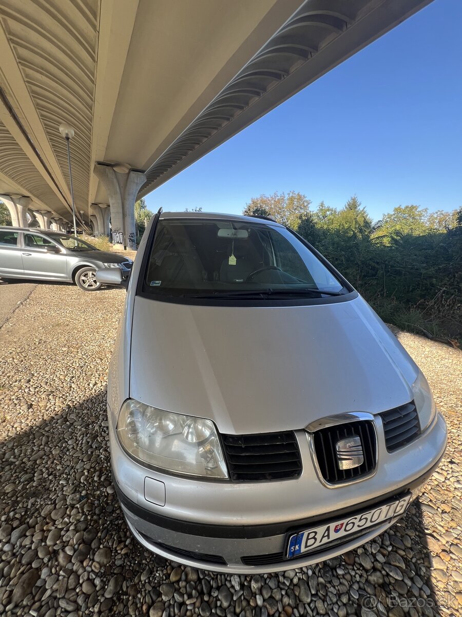 Seat Alhambra1,9TDi manual,12/2004,4x4,sez.prezutie,7miestna