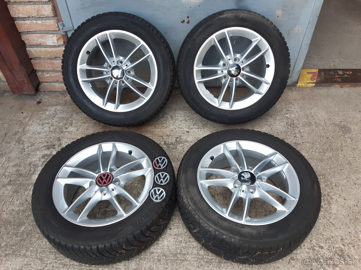 5x112  16"  VW , Škoda  +205/55 R16 zimné