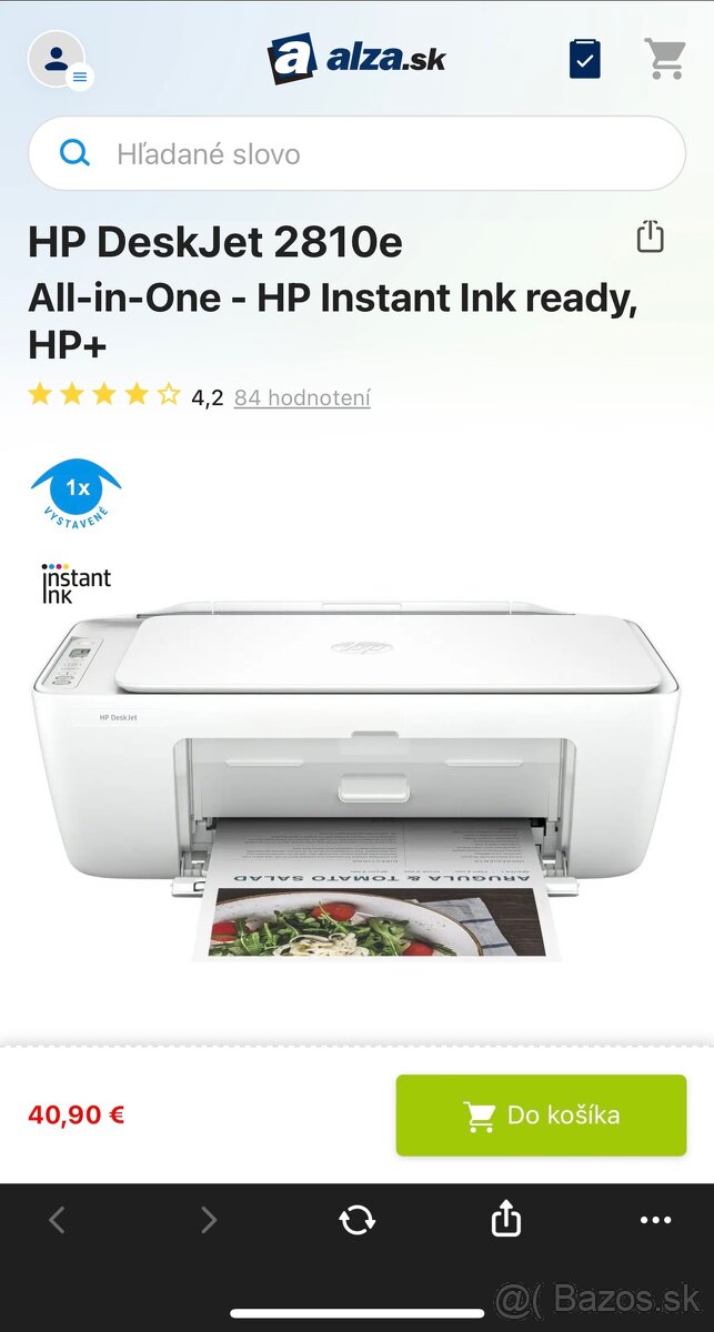 Tlačiareň- HP deskjet2810e