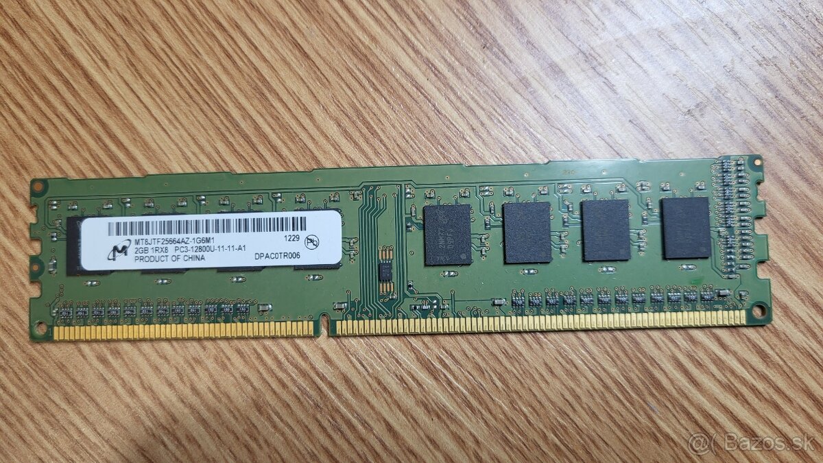 RAM Micron DDR3 2GB 1600 MHz, CL11