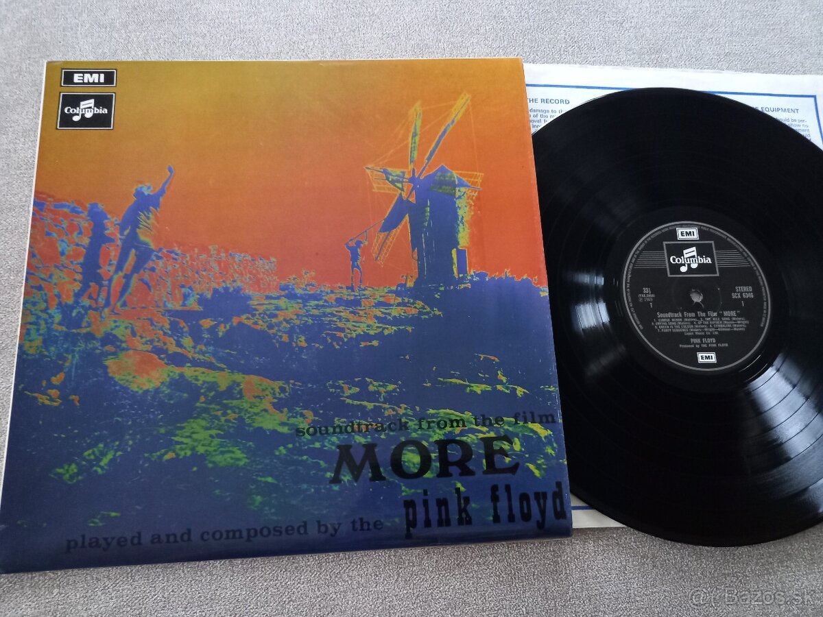 PINK FLOYD „ More “ /Columbia SCX 6346, 1969/ hudba/piesne k