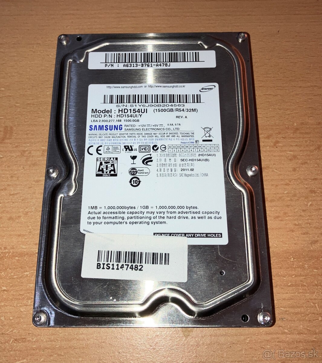 Pevne disky 3,5" 1TB, 1.5TB, 2TB