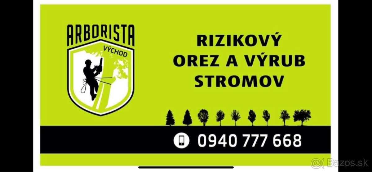 Rizikový orez a výrub stromov výškový pilčík