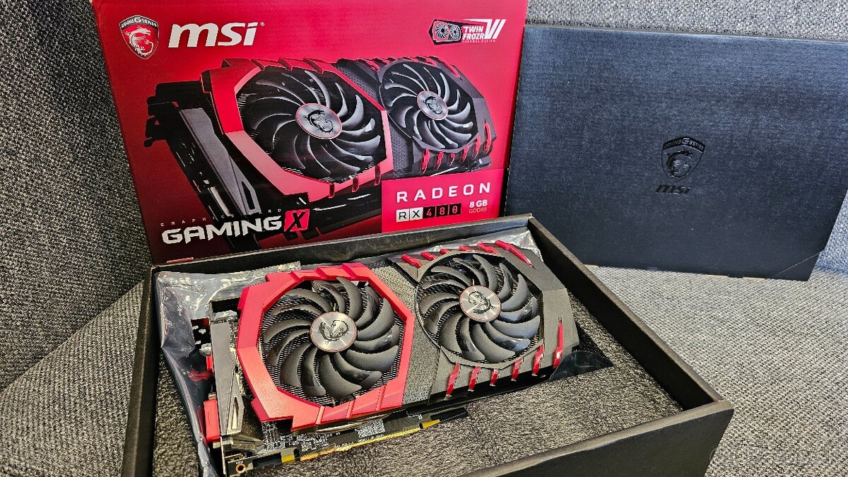 ✅⭐️ MSI Radeon RX 480 GAMING X 8G + originál balenie⭐️