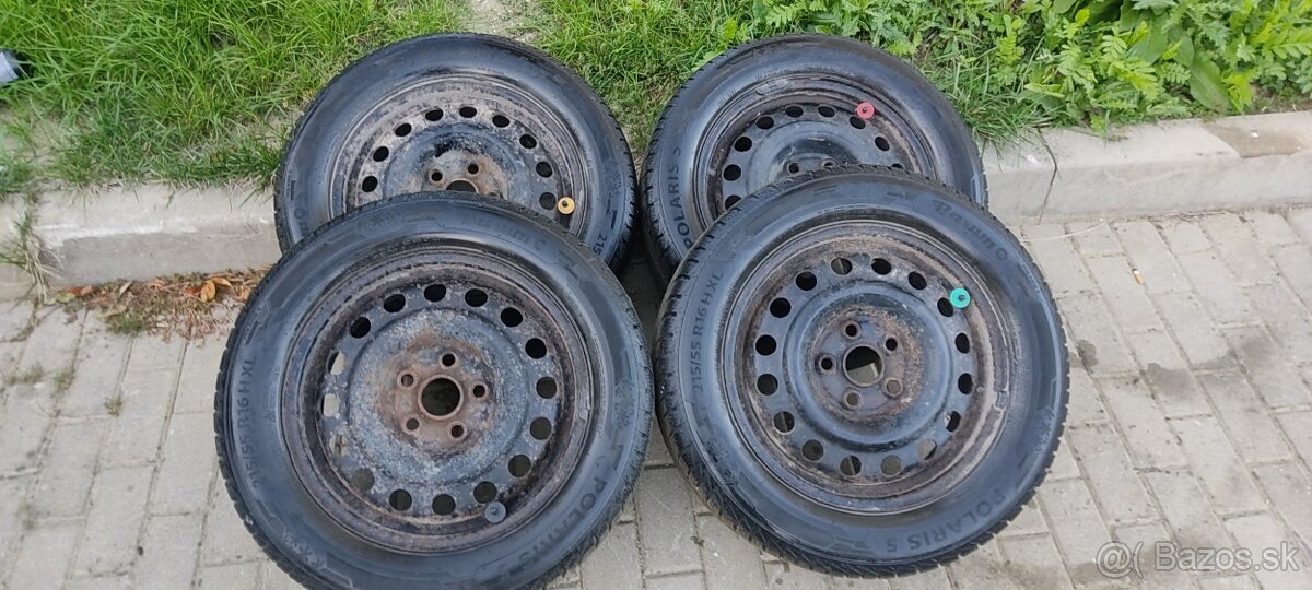 Predám zimnú sadu VW 5x112 R15 zimné pneu 195/65 R15