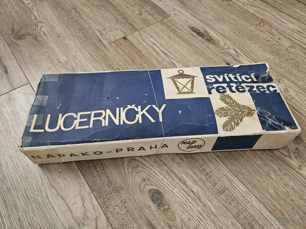 Predám RETRO vianočné svetielka - lucerničky Napako Praha